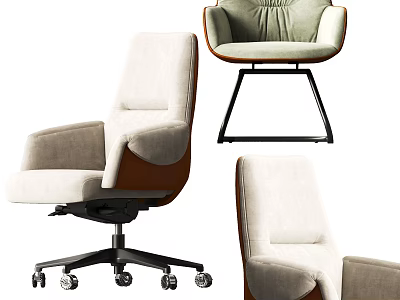 modern office chair boss chair 3d model