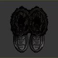Tall Winter Boots With Fur Trim And Non Slip Sole For Outdoor Activities