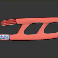 Medical Device Pink Surgical Instrument With Ergonomic Handle Dual Holes And Textured Surface