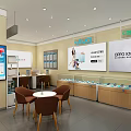 China Telecom 5G Digital Store with Digital Products on Display Counters and Modern Storefront Design