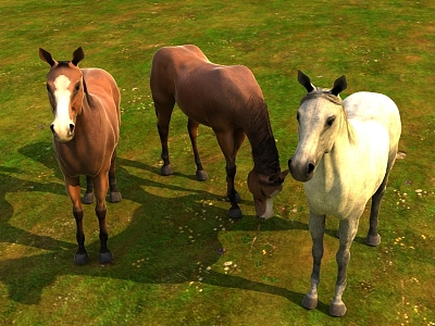 Grassland Horses model