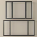 Sleek Casement Windows With Metal Frames And Clear Glass Panes Design