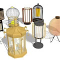 Various Table Lamps With Unique Designs And Decorative Styles For Home
