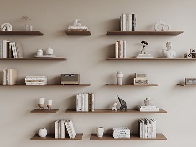 Modern Wall Shelf Storage Rack model