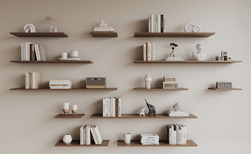 Modern Wall Shelf Storage Rack 3d model