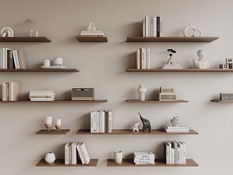 Modern Wall Shelf Storage Rack 3d model