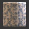 Patterned Floor Tiles With Beige Gray Geometric Mosaic Design And Neutral Tones 3d model