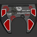 Golf Putter Design With Red Accents Black Frame And MAZEL Logo
