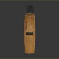 Wooden Hand Plane With Metal Blade On Dark Reflective Surface