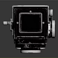 Vintage PHOTOREX Twin Lens Camera Electronic Device Featuring Black Silver Design and Knobs