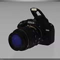Professional Nikon DSLR Camera With Zoom Lens And Pop Up Flash