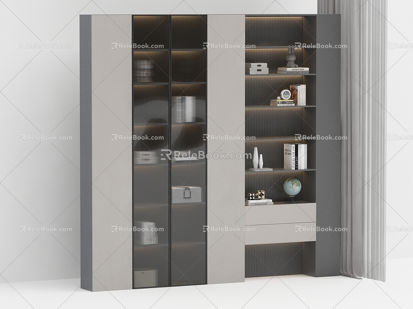 Bookcase 12018 3d model