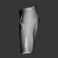Gray Sports Shorts with Side Panel Design and HELIX Logo for Active Wear