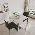 Modern leisure tables and chairs 3d model