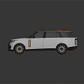 White Luxury SUV With Brown Roof And Black Gold Wheels Front Grille Design