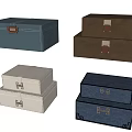 New Chinese style storage box soft box 3d model