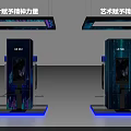 Modern Artistic Pillars With Design And Art Infusing Spiritual Power And Lighting Effects