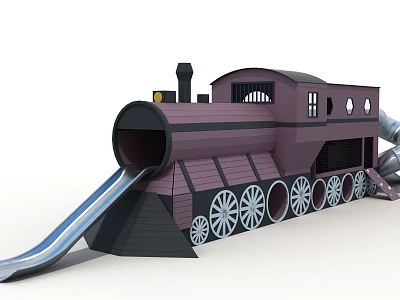 Modern Amusement Train Amusement Equipment 3d model