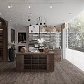Luxury Wooden Liquor Store Interior With Full Wine Collection Display And Comfortable Tasting Area