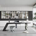 Modern study 3d model