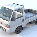 White Small Single Cab Truck With Open Cargo Bed For Urban Transport