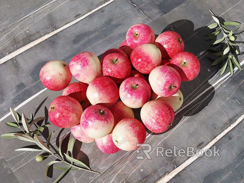 Modern Apple Fruit Apple model