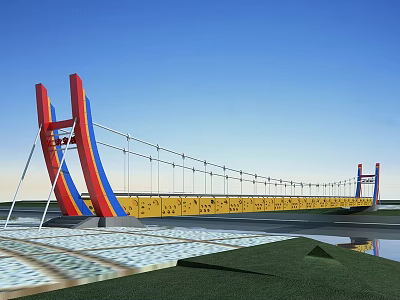 The Modern Bridge 3d model