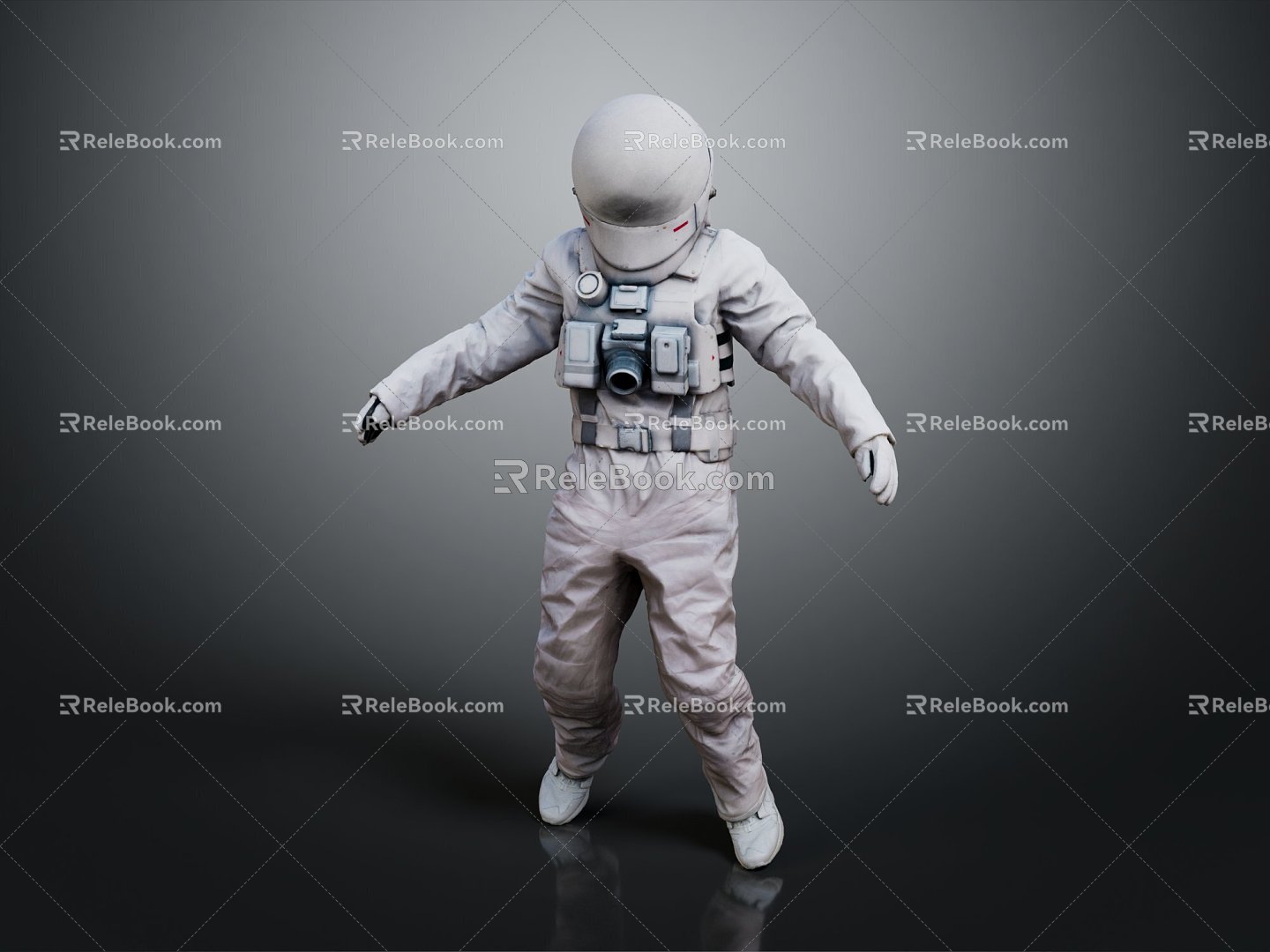 Modern Astronaut Cartoon Astronaut Man Animated Astronaut Cartoon Astronaut model