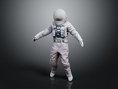 Modern Astronaut Cartoon Astronaut Man Animated Astronaut Cartoon Astronaut 3d model