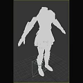 Character Fantasy Armor With Black And Gold Decorative Details And Armored Accents