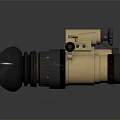 Tan Tactical Binoculars With Black Lenses And Military Grade Optical Design