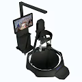 Advanced VR Simulator With Interactive Screen Seat And Circular Platform