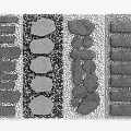 Various Natural Stone Stepping Stones With Different Patterns For Garden Pathway