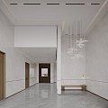 Modern Elevator Hall Public Area 3d model