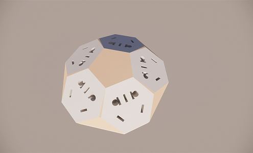 Modern socket 3d model