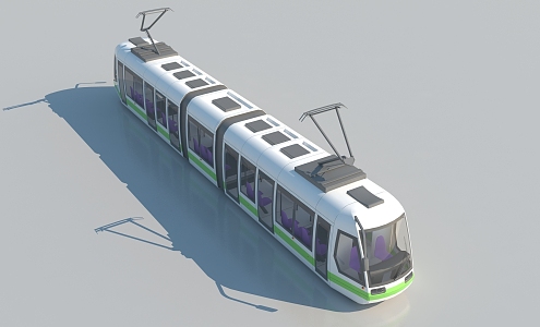 train rail transit light rail subway high-speed rail tram small train maglev carriage rail transport railway 3d model