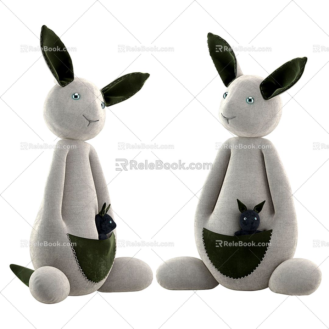 Modern Doll Kangaroo Doll 3d model