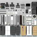 Various Modern Household Appliances Including Refrigerators Washing Machines And Kitchen Devices