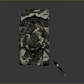 Detailed Military Tank Featuring Camouflage Paint Tracks Turret And Gun Barrel
