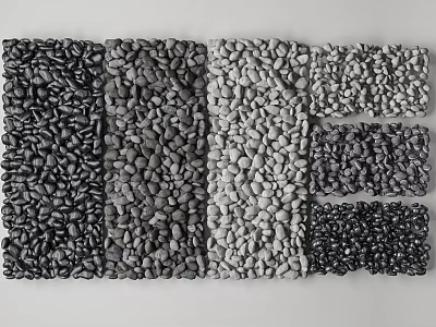 Modern pebbles 3d model