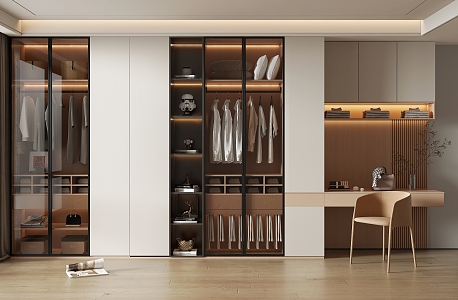 Modern Wardrobe Cloakroom 3d model