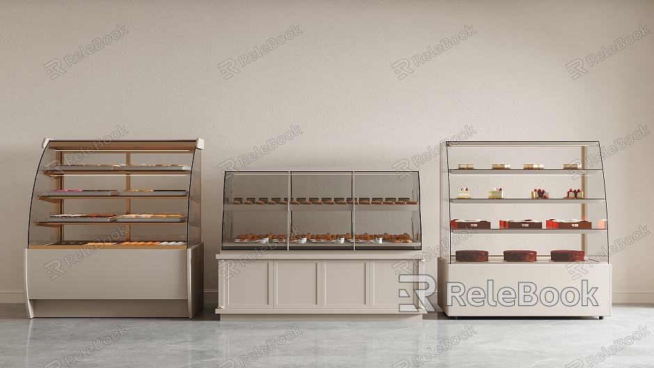 Dessert Store Display Cabinet Bakery Display Cabinet Shelf Dessert Store Shelf Bakery Display Cabinet Dessert Store Display Cabinet Glass Display Cabinet model