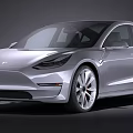 Silver Sleek Modern Sedan With Streamlined Body Alloy Wheels And LED Headlights