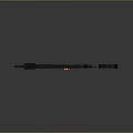 Modern Black Tactical Weapon With Red Glowing Components And Metallic Finish 3d model