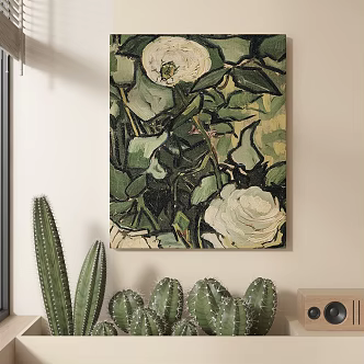 abstract decorative painting 3d model