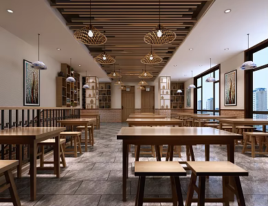 New Chinese Restaurant 3d model