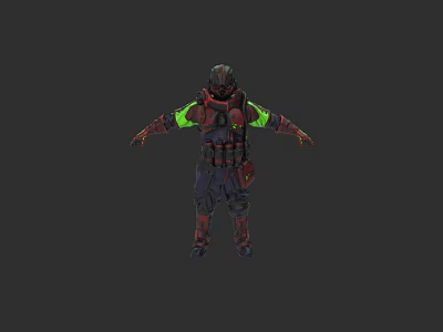 Sci-fi Engineer Character 3d model