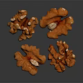 Modern Walnut Cotton Walnut Hemp Walnut Iron Walnut Melon Seeds Keppel Walnut 3d model