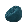 Vibrant Bean Bag Chair in Purple Teal Orange Red Colors