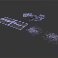 Heavy Duty Metal Mesh Grid Tool Set With Debris Collection Elements